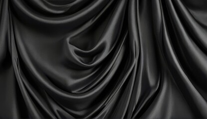 Beautiful black fabric texture background