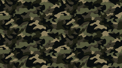 texture camouflage militaire qui se répète - sans bord - obrazy, fototapety, plakaty