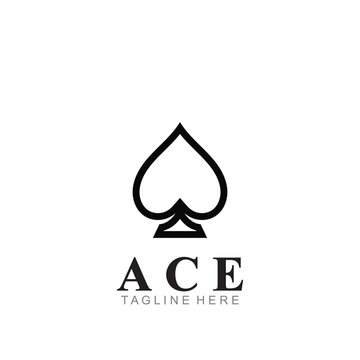 ace logo icon vector illustration template design