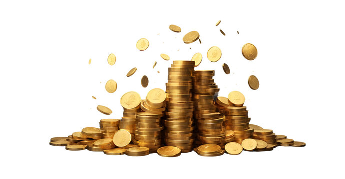 stacks of gold coins