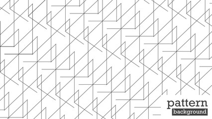 This is a geometric, abstract line pattern in black on a white background. vector illustration. monochrome and modern style.