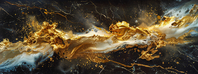 Colorful liquid art with abstract swirling patterns, capturing the fluidity and vibrancy of ink in water