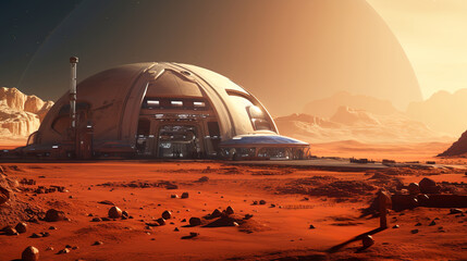 base on mars, colonization, colony on red planet