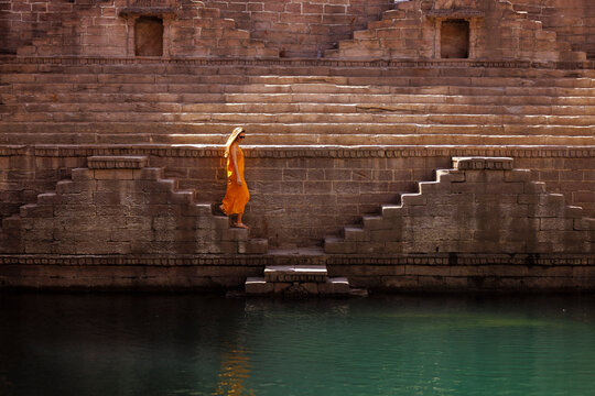 Toorji Ka Jhalra Bavdi, the historical step well building from Jodhpur, India