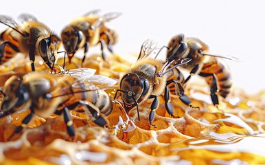The Honeycomb A Symphony of Bees and Honey Generative AI