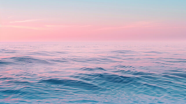 sea in a pastel gradient forming an abstract background