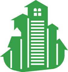 Modern real estate vector, featuring sleek designs, vibrant colors, and spacious layouts, tailored to urban lifestyles for a seamless blend of luxury and functionality.