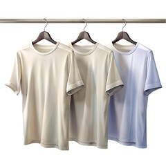 Blank T-shirt hanging on a hanger