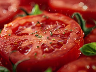 Vibrant Tomato Salad A Fresh and Healthy Meal Generative AI