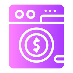 money laundering gradient icon