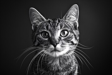 The Curious Kitten A Study in Feline Expression and Attention Generative AI