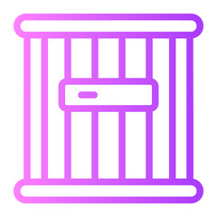 prison gradient icon