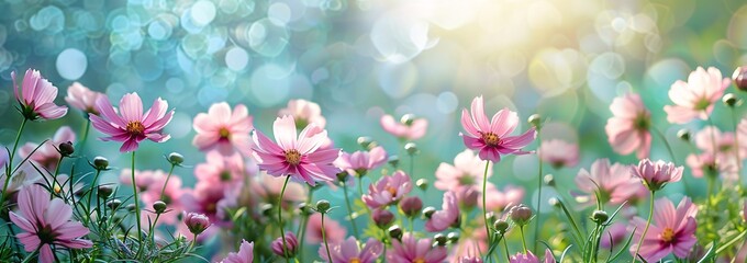 Blossoming Beauty A Vibrant Garden Scene Generative AI
