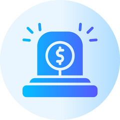 alarm gradient icon