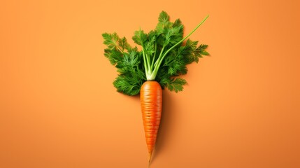Organic Carrot Delight on solid background.