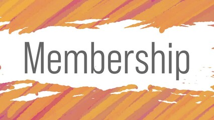 Membership Colorful Painting Background Variations Abstract Text 
