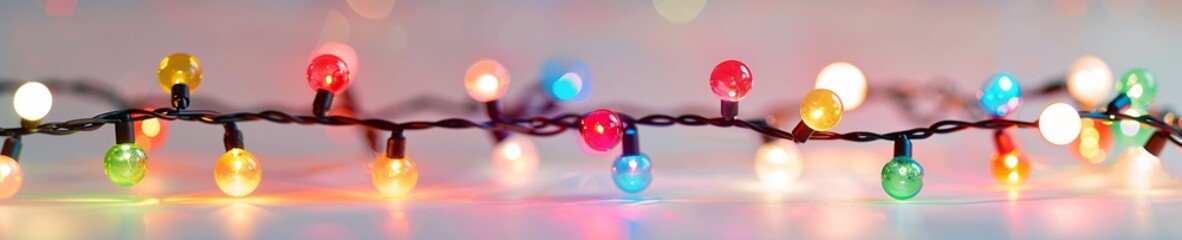 Twinkling Lights A Festive Christmas Decoration Generative AI
