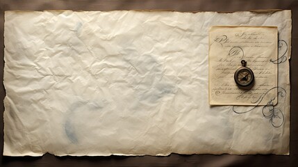 letter gray parchment