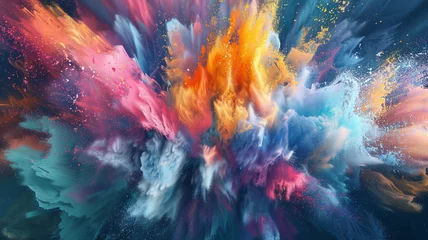 Fotobehang Captivating ultra 4k, 8k colorful background resembling an abstract art piece, with bold splashes of color, © CREATER CENTER