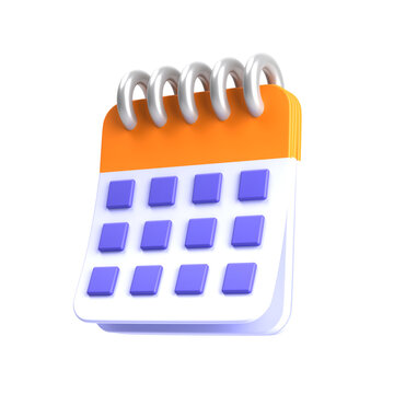 Png 3D render calendar icon