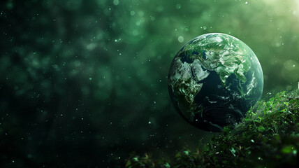 The concept of the ecology of the planet. Respect for nature. Green Planet