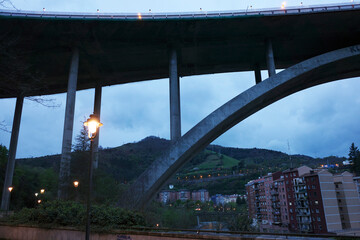 Concrete bridge in Bilbao