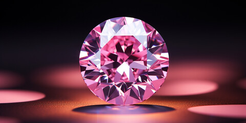 pink diamonds сreated with Generative Ai