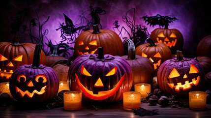 eerie purple halloween backgrounds