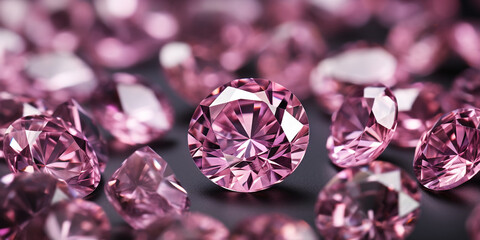 pink diamonds сreated with Generative Ai