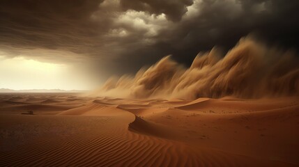 air dark desert sand