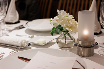 Wedding Banquets in Japan. There are some luxury dishes and a dinner menu.