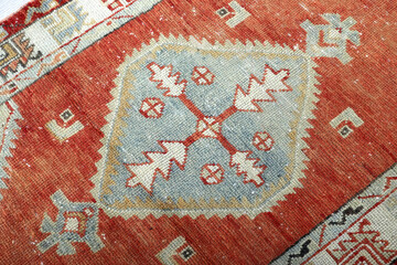Textures and patterns in color from woven carpets - 777151314