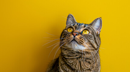 Domestic serenity, a cats tranquil moment captured in a close-up portrait