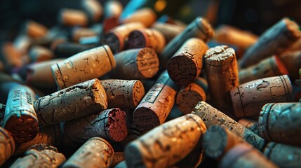 A Bounty of Wine Corks Generative AI - obrazy, fototapety, plakaty