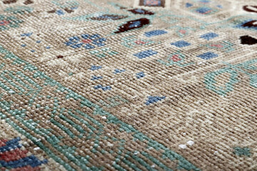 Textures and patterns in color from woven carpets - 777152704
