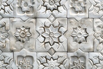 Crafted Beauty Intricate Patterns, the Art of Tilework is Displayed. Generative AI