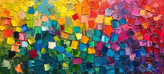 Vibrant Palette A Colorful Artistic Expression Generative AI