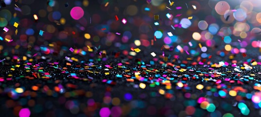 Celebration of Color A Vibrant Display of Festive Confetti Generative AI
