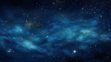 sky blue background with stars