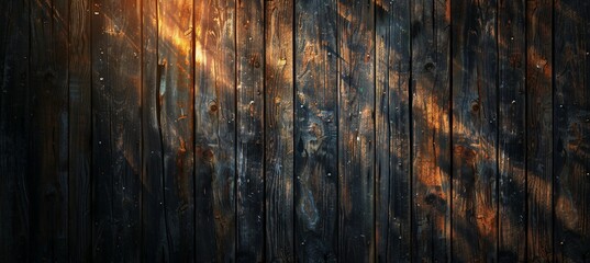 Worn Wooden Slats A Study in Texture and Aging Process Generative AI