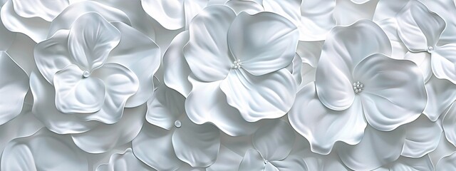 Elegant White Flower Wallpaper Generative AI