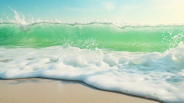 foam light green wave