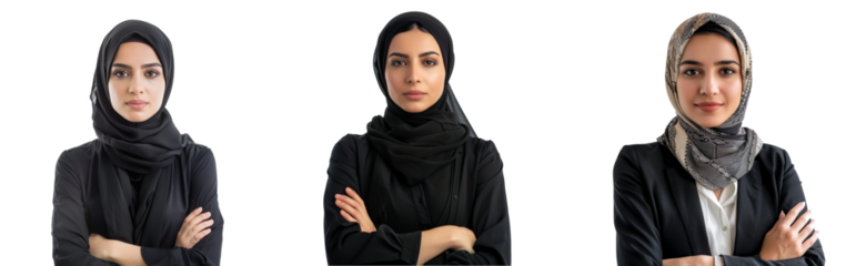 Young business arab woman isolated against