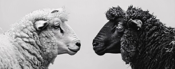 A Tale of Two Sheep The Art of Animal Portraiture Generative AI