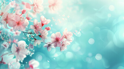 Fototapeta na wymiar spring and flowers background