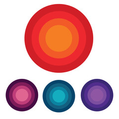 Mega vector set of grunge circle brush vector illustration