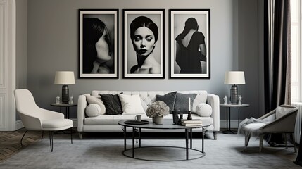 elegant gray interior wall