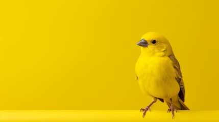 Adorable Canary Presentation - obrazy, fototapety, plakaty