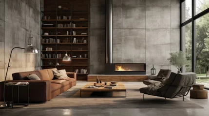 Foto op Canvas style concrete interior © vectorwin