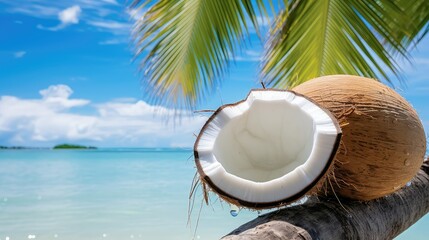 tropical coconut with oil